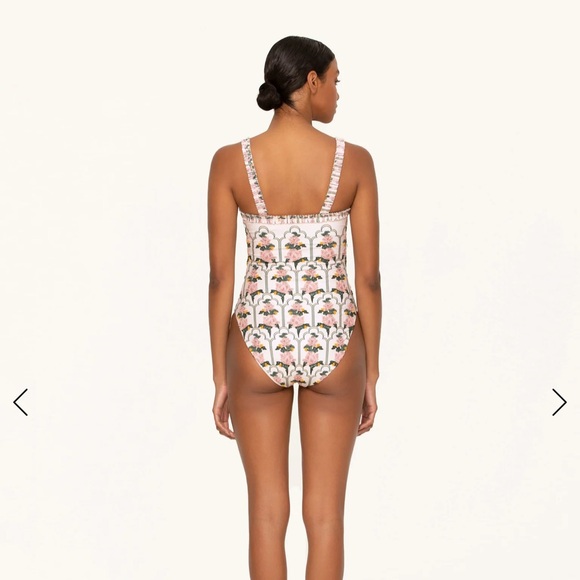 Agua Bendita Limon Peonia Aurora embroidered swimsuit - Picture 3 of 10